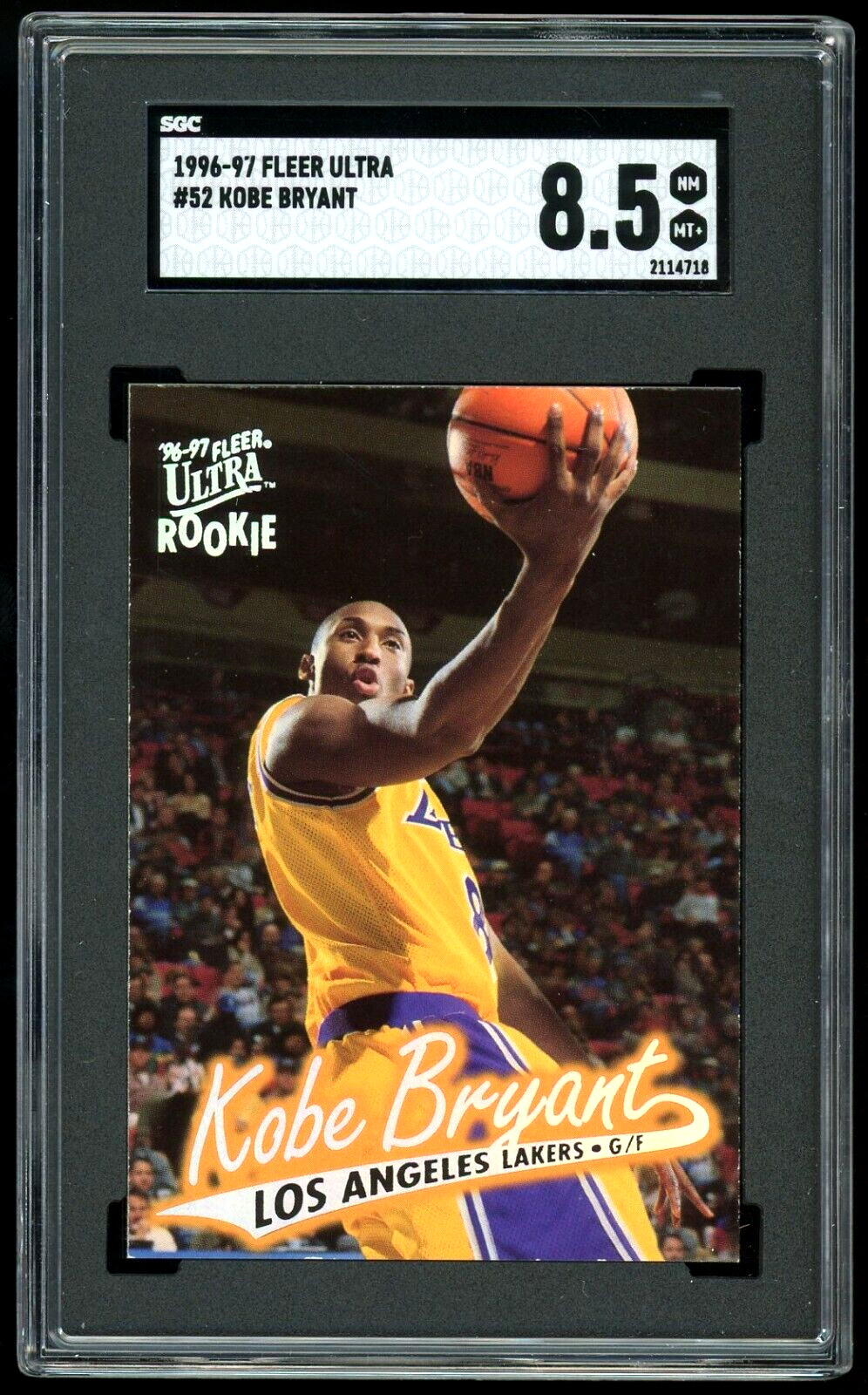 1996-97 FLEER ULTRA #52 KOBE BRYANT SGC 8.5