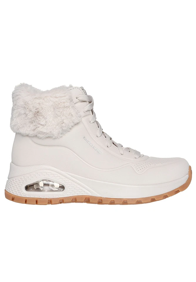 Skechers Women's UNO Fall Air Sneaker Winter Boots 167274 OFWT White - Image 3 of 4