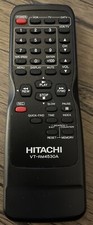 Hitachi VT-RM4530A VCR Remote Control VT-FX6500 VT-MX4510 VT-MX4530A VT-MX6500A