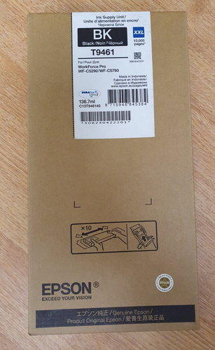 Original Epson T9461 Tintenpatrone Schwarz 10k Kapazität XXL - C13T946140 - Neu & Originalverpackt - Bild 1 von 5