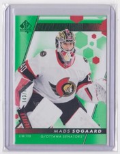 2022-23 SP AUTHENTIC FUTURE WATCH GREEN PARALLEL /199 MADS SOGAARD #120 SENATORS