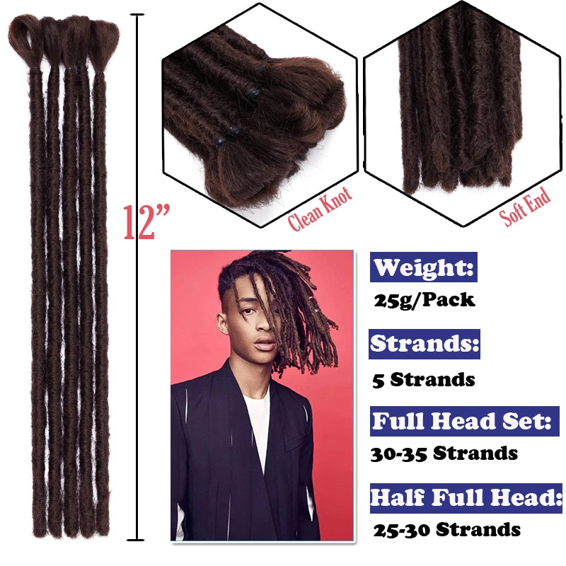 Dreadlock extensions clearance with synthetic hair
