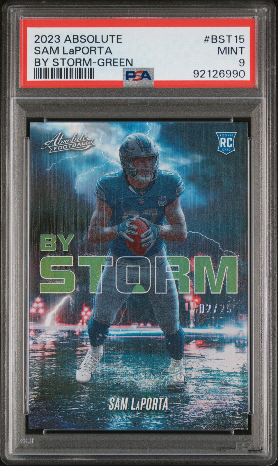 Sam LaPorta Panini Absolute By Storm #BST15 Green