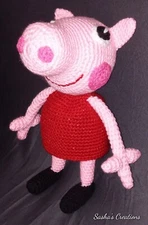 *Pre-Order* Crocheted Peppy Pig Stuffie