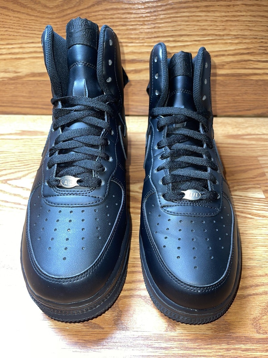 Size 8.5 - Nike Air Force 1 '07 High Triple Black for sale