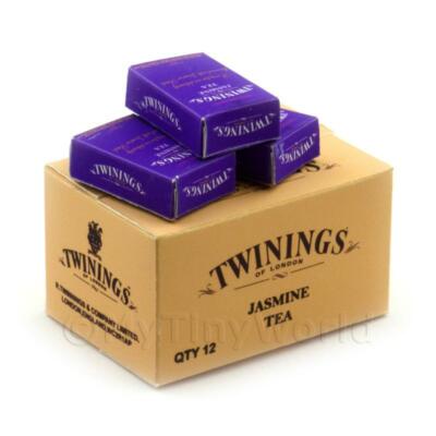 Puppenhaus Miniatur Twinings Jasmin Tee Lager Box Und 3 Lose Töpfe