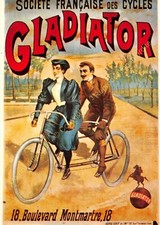 CP Poster NOS Cyclists Gladiator Edit Nugeron C15