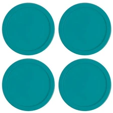 4 Replacement Lids for Pyrex 4-CUP Storage Cover 6" Container 7201-PC TEAL
