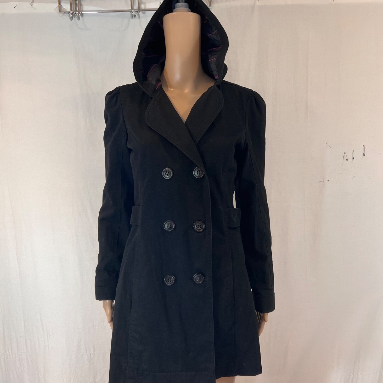 Roxy Womens Size Medium Button Up Jacket With Hoo… - image 1