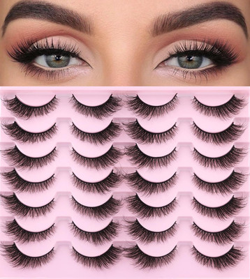 False Lashes Natural Look Faux Mink Eyelashes Wispy Fox Eye Lashes That Look lik