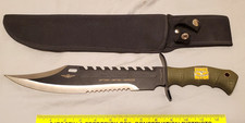 MARINE FORCE RECON BOWIE HUNTING 16 1/2" KNIFE with / SHEATH 11 1/2" BLADE