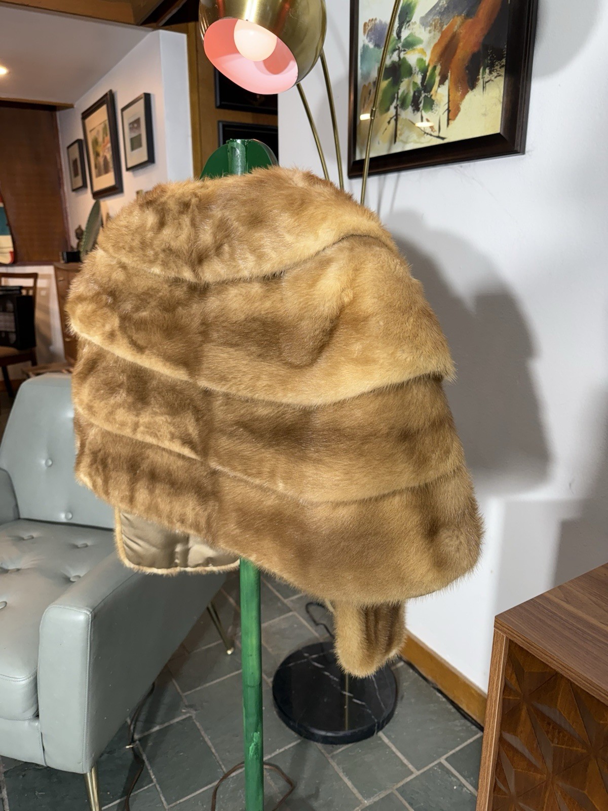 WOW!! 1940’s Vintage Mink Stole Custom Made Small… - image 11