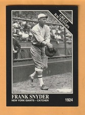 Frank Snyder New York Giants 1993 Conlon TSN #870 San Antonio Texas