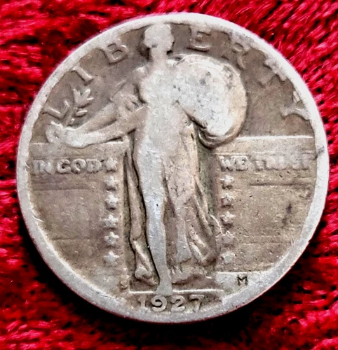 1927 s Standing Liberty Silver Quarter ~ Low Mintage ~ Key Date !