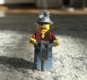 Lego City 4204 The Mine - Drill Car + Minifiguire + Drill + Instructions ONLY 