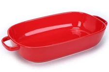 6 Quart Large Rectangular Baking Dish, 16x11 Inches Ceramic Baking Pan Casser...