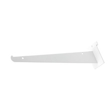 SSWBasics 12" Slatwall Shelf Bracket White (Holds 30lbs) Pack of 10