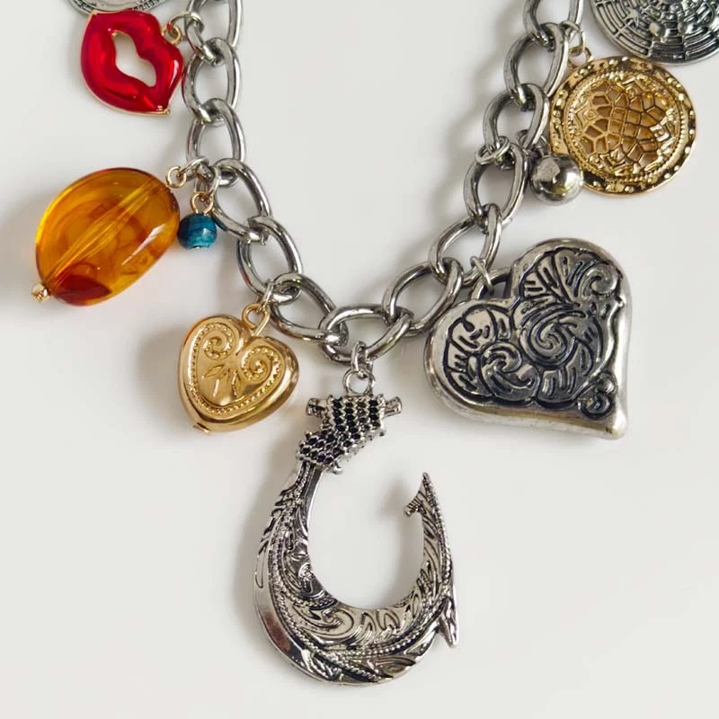 Collar con babero 16" Anthropologie Boho retro para mujer fiesta vacaciones joyería Foto 3 de 4