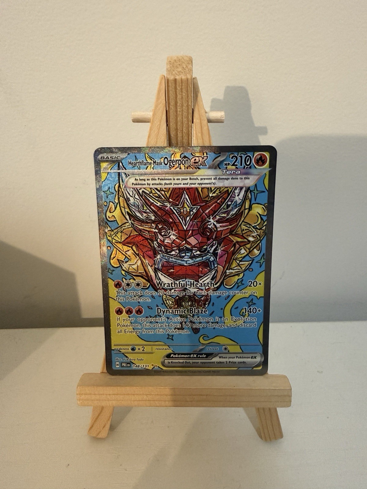 Pokémon TCG Hearthflame Mask Ogerpon ex 148/131 Prismatic Evolutions SIR Holo