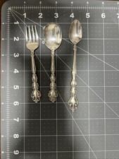 Oneida Community Stainless Child Flatware 3pc Set Fork, Spoons