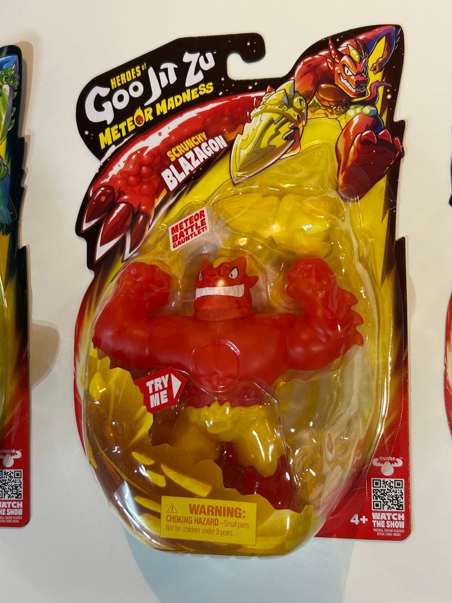 Lot of 3: 2025 Heroes of Goo Jit Zu Meteor Madness Rock Jaw Thrash