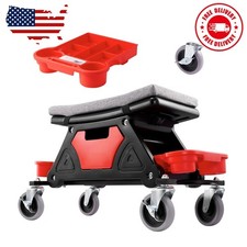 Mechanics Roller Seat Supports Up To 300 Lbs Equipped With 4-inch Casters...