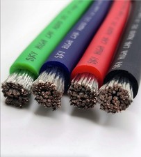 Sky High Car Audio Tinned OFC 1/0 Gauge Wire Lime GREEN 50 Ft Power Ground Wire