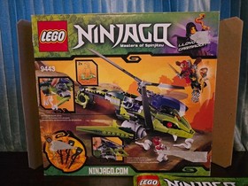 LEGO NINJAGO Rattlecopter 9443 Rise of the Snakes Complete Box has some damage
