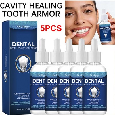 5X Oralhoe Tooth Care Solution Dental Cavity Healing Tooth Armor Gum Repair 60ML
