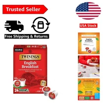 English Breakfast Black Tea K-Cup Pods for Keurig, 24 Count Pack of 1, Smooth...