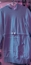 Moe Grey Sweatshirt Dress with Kangaroo Pockets Size Medium