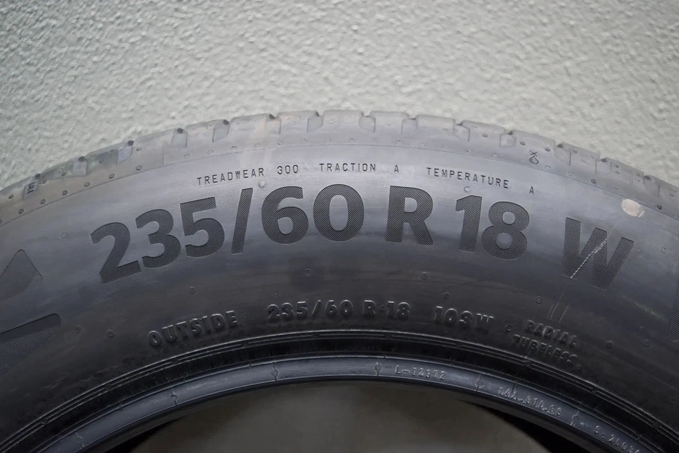 4x Continental EcoCOntact6 Q MO 235 60 R18 103W Sommerreifen DOT21 DEMO - Bild 4 von 4