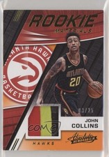 2017-18 Panini Absolute Rookie Materials Prime 3/25 John Collins #RM-JCL 1y8