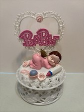 New Handmade Baby Shower Cake Top or table decor, girl