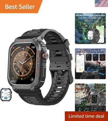 Advanced Military Smart Watch - GPS, Offline Maps & Health Tracking Features
