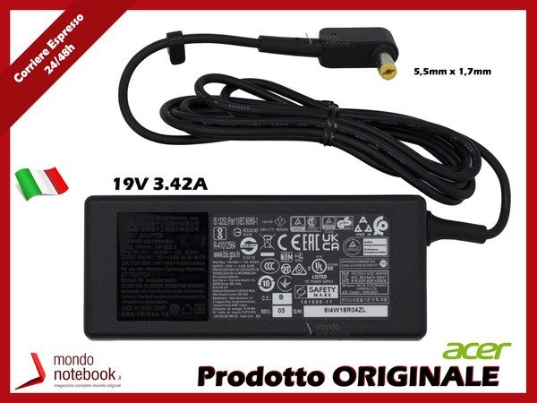 Originales Netzteil FüR Packard Bell Easynote TJ66 - 65W 19V 3,42A (5,5Mm)-image