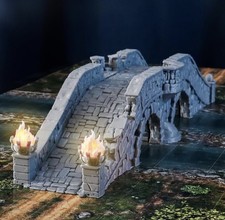 Tabletop Gelände Gebäude Brücke Mittelalte...