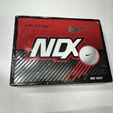 Lot Of 9 Total New Nike Distance NDX Heat Golf Balls, With Logo Retro 3/4 Boxes