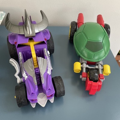TMNT Half Shell Heroes Lot Capture Claw & Stealth Bike Vehicles 2014