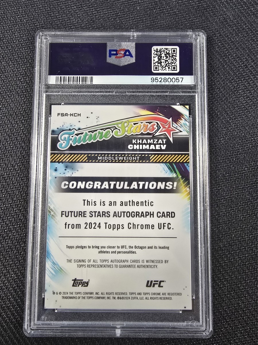 2024 Topps Chrome UFC - Future Stars Autographs Khamzat
