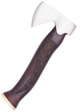 Battle-Merchant Kleines Wikinger Handbeil verziert Wikingerbeil Mittelalter Beil