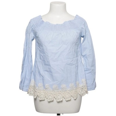 Liu Jo, Bluse, Größe: 42, F17261 - T9287, Blau/Beige, Baumwolle/Polyester #oQb