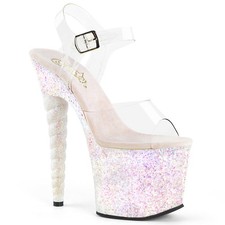 Pleaser 7 Inch Heel Ankle Strap Sandal With Fantasy 708Lg