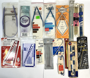 Mixed Large Lot of Knitting Needles and Supplies