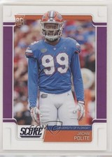 2019 Score Rookies Purple Jachai Polite #372 0c2