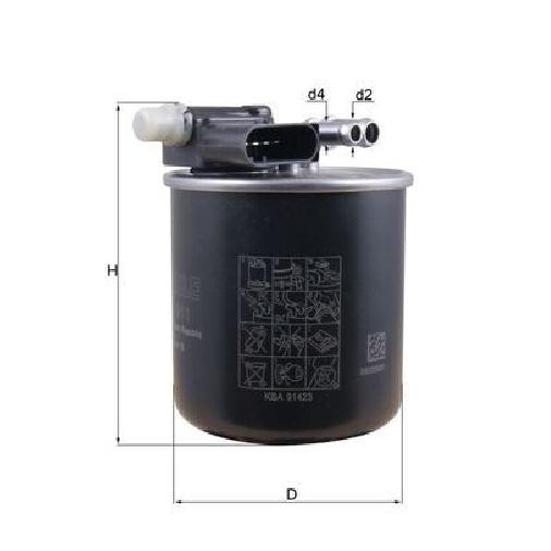 Kraftstofffilter FüR Mercedes C-Klasse S204 W204 2.1 3.0 07 Bis 14 Mahle Teil-image