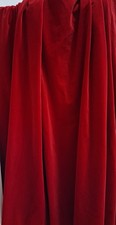 Red Velvet Quality Curtains Pair Mostyns L 54in & W 106in Each