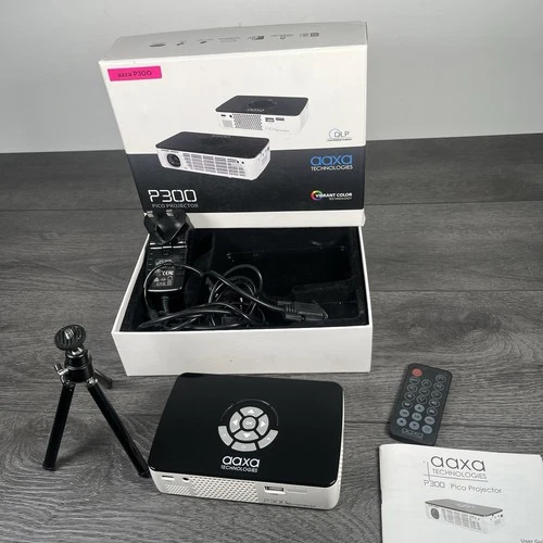 Aaxa P300 Pico Projector DLP Work Compact Texas Instruments 