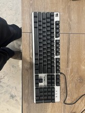 GAMDIAS Hermes E1C Mechanical Gaming Keyboard RGB Backlit USB   Tested Working