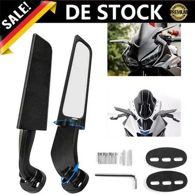 Für YAMAHA YZF R6 R1 R25 R3 R125 R15 Windschwenkflügel Rückspiegel Einstellbar